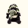 Knit Floppy Elephant-Black/White/Green