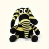 Knit Floppy Elephant-Black/Cream