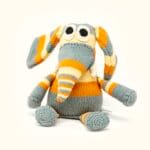 Orange Gray Floppy Elephant 1