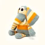 Orange Gray Floppy Elephant 2