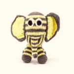 Yellow Gray small Elephant 1